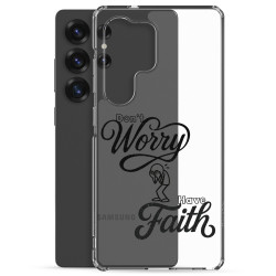 Clear Case for Samsung® - Don't Worry Have Faith Clear Case for Samsung® - Don't Worry Have Faith