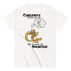 Curious Cat Tee (Black Text) Curious Cat Tee (Black Text)